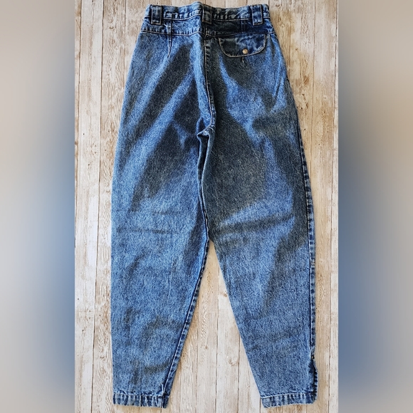 Vintage Nuovo Jeans acid washed denim size 9L women blue boho - Picture 2 of 2